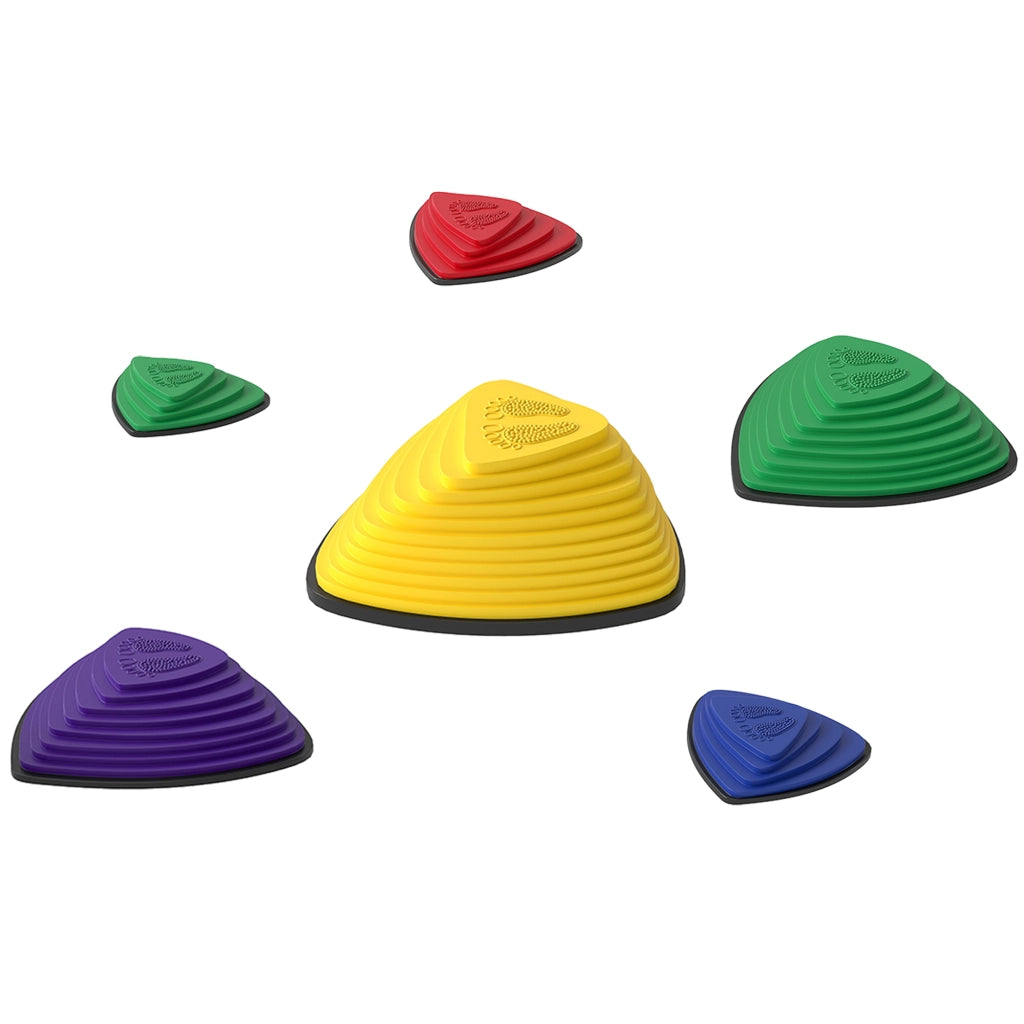 Set di 6 pietre per sentieri ¨C zephmum ¨C multicolore, antiscivolo, per esterno e interno, impilabili