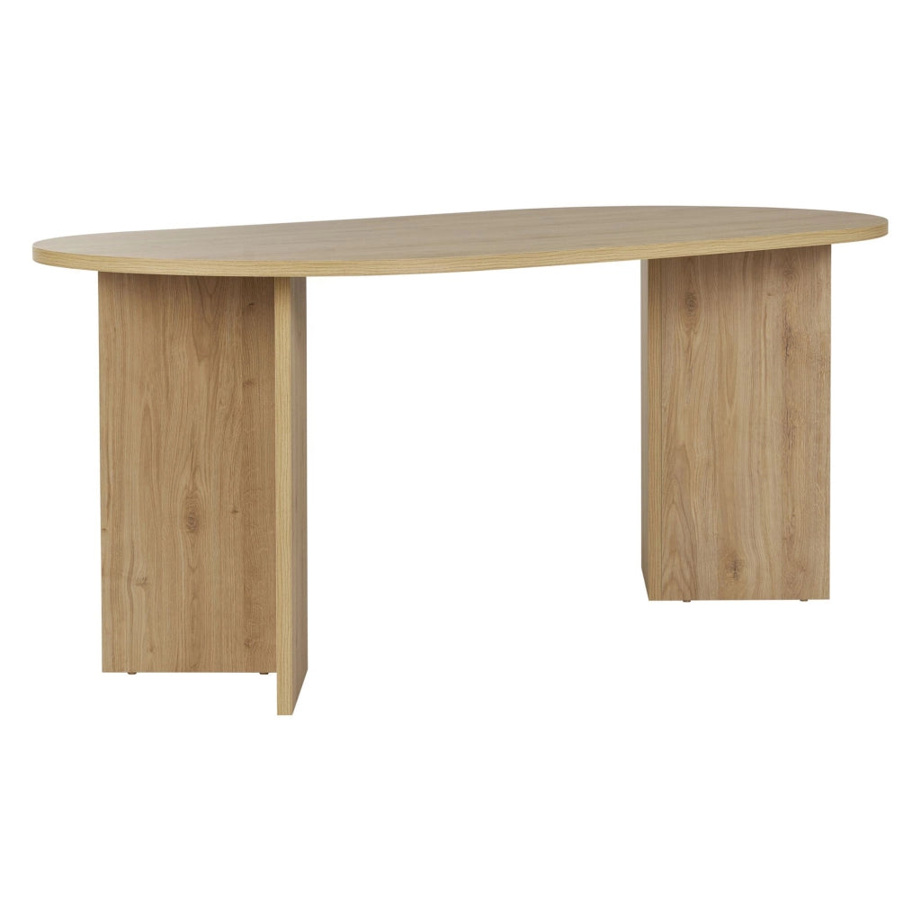 Monterano, Tavolo Fisso 6 Posti, 180x90x75h cm Marrone Rovere