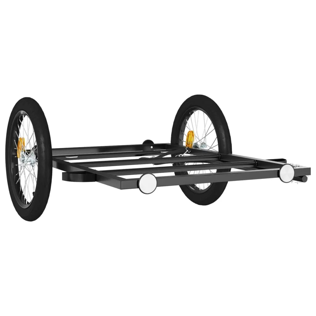 Carrello rimorchio trasporto biciclette 135 x 68 x 37 cm ferro nero 02_0044063