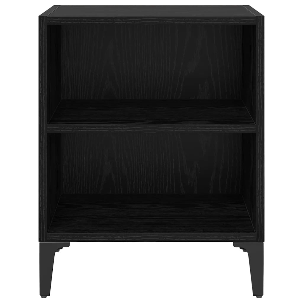 Armadio da Notte Rovere Nero 40 x 30 x 50 cm 875102