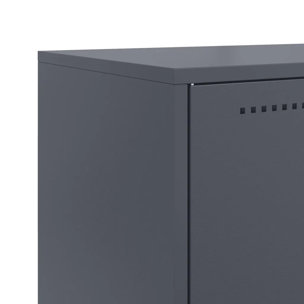 Credenza Antracite 68,5x38,5x107 cm in Acciaio