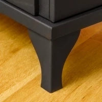 Camino Bioetanolo in Metallo da 3h di Combustione con Serbatoio da 0.9L e Copertura 25m², 41x25x54 cm, Nero