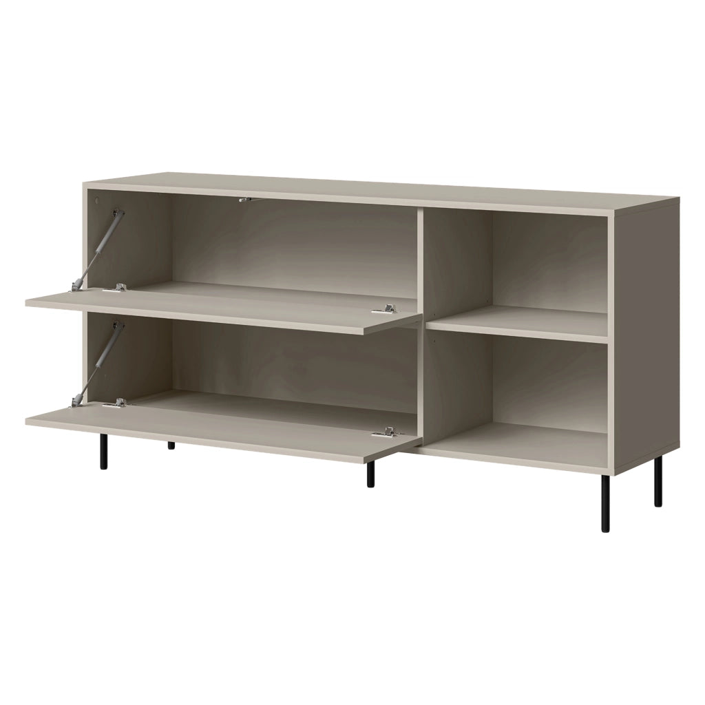 Madia Cogoleto, Credenza 2 Ripiani, 150x39x75h cm Beige
