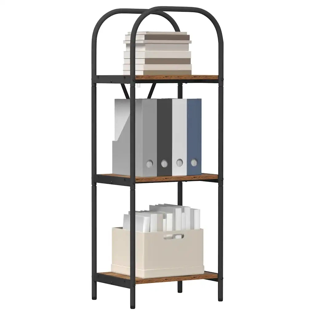 Libreria-Scaffale per Libri-Mobile di Stoccaggio Legno vecchio 40 x 30 x 109 cm Legno multistrato 356446