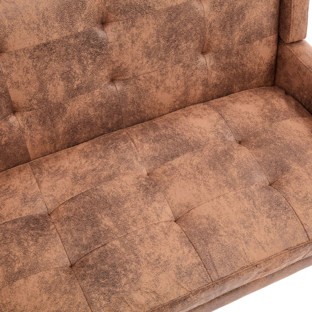PANCA 2 POSTI 108.52x65.77x30.21 cm Coffee in tessuto rivestito