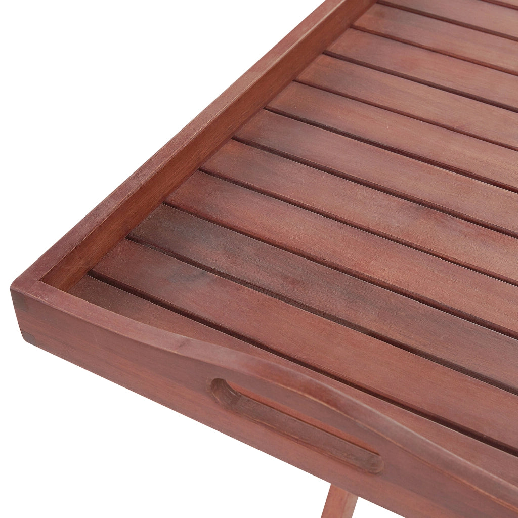 Set da bistrot da giardino in legno di acacia chiaro tavolo 2 sedie con cuscini blu schienale regolabile pieghevole stile rustico