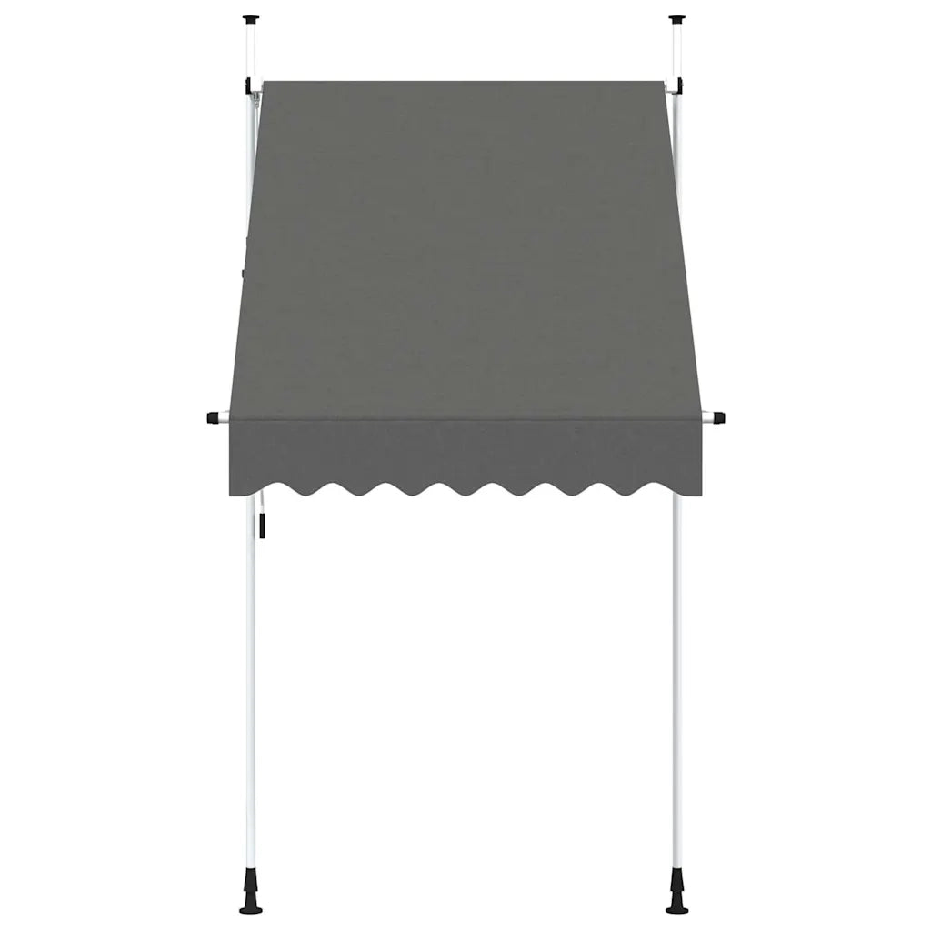 Tenda da Sole | Tenda parasole Retrattile Manuale 150 cm Antracite