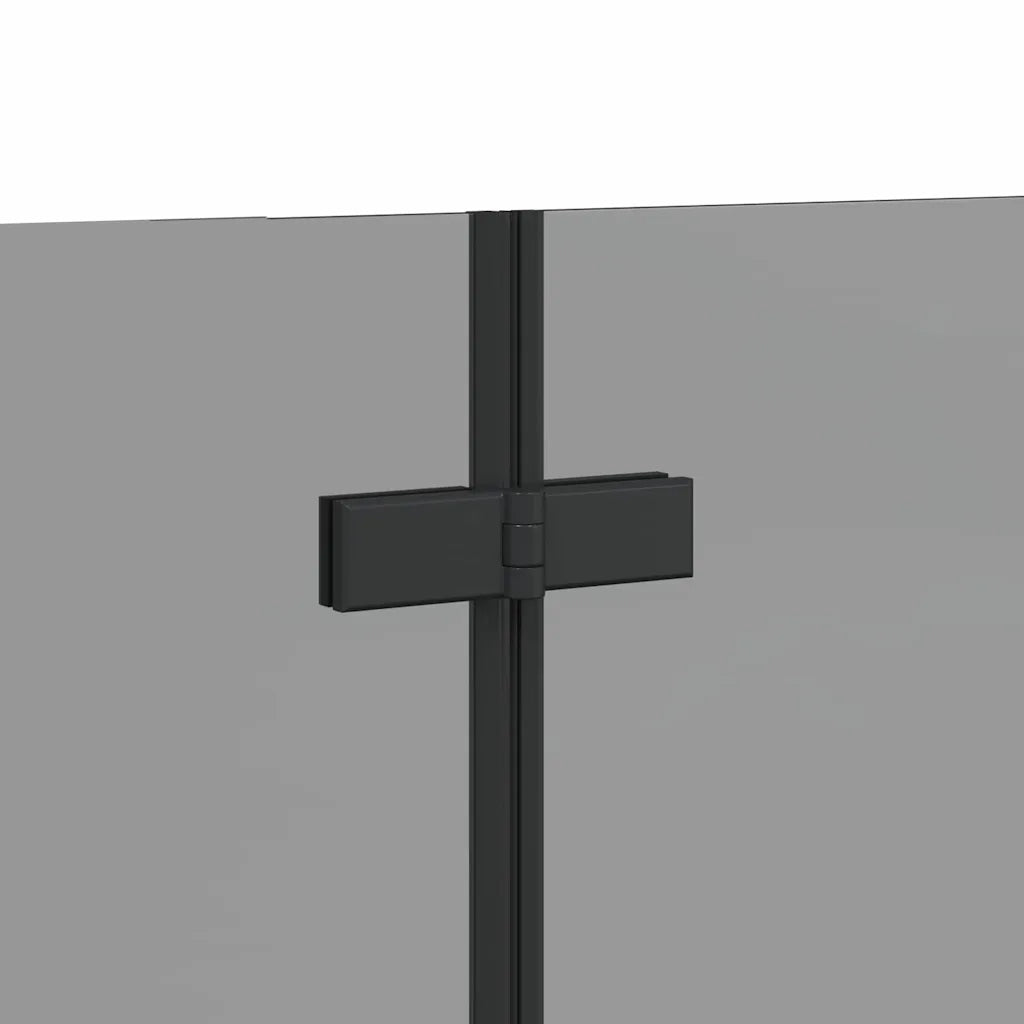 Involucro Doccia Nero 130 x 138 cm Vetro ESG e Alluminio CFW2037239