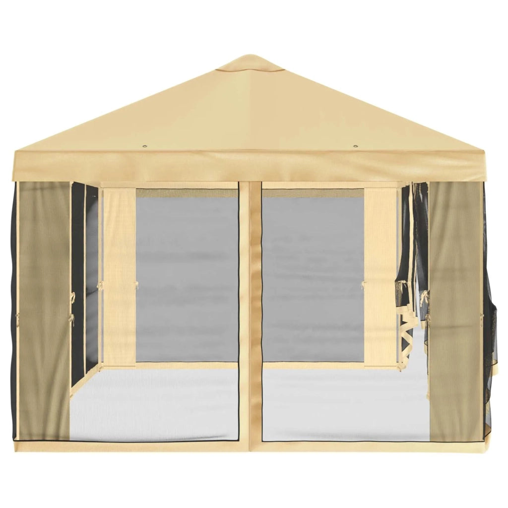 Copertura Gazebo con Pareti Laterali Crema 600,5 x 300,5 cm 900436