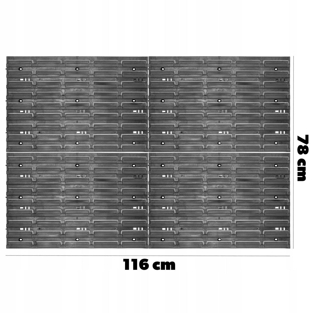 Pannello portautensili KADAX da parete per officina, 116x39 cm, per garage e officina.