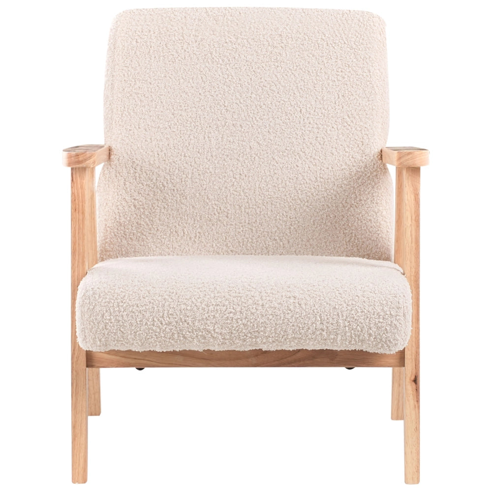 Poltrona per bambini con gambe in legno beige chiaro cemeretta