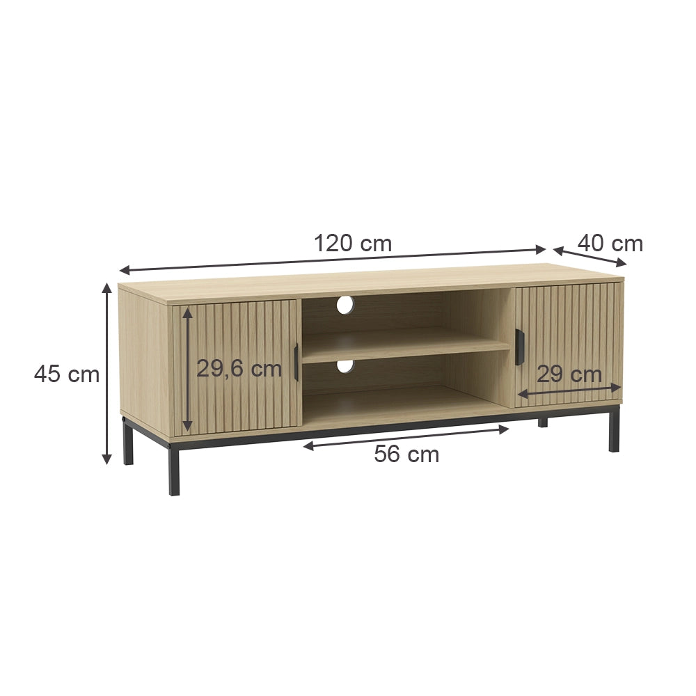 Vicco Lowboard Rovere 120 x 45 cm