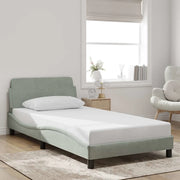 Giroletto Dover Grigio Chiaro 100x203 cm in Velluto 373274