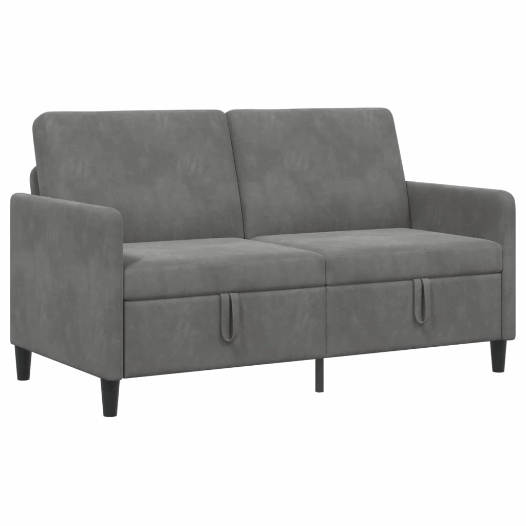 Divano con Storage Grigio Scuro 152 x 78 x 87 cm Poliestere 42036934