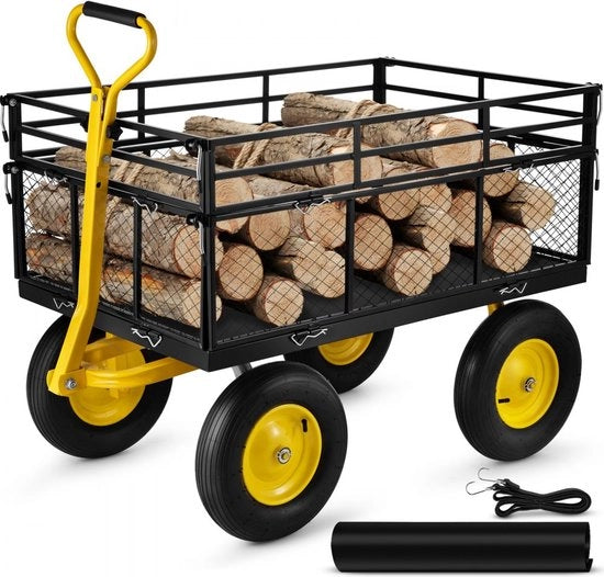 Carrello Trasportabile per Giardino Carrello per Spiaggia Carrello per Attrezzi Carrello per Trasporto per Giardino Carrello per Attrezzi max 635kg