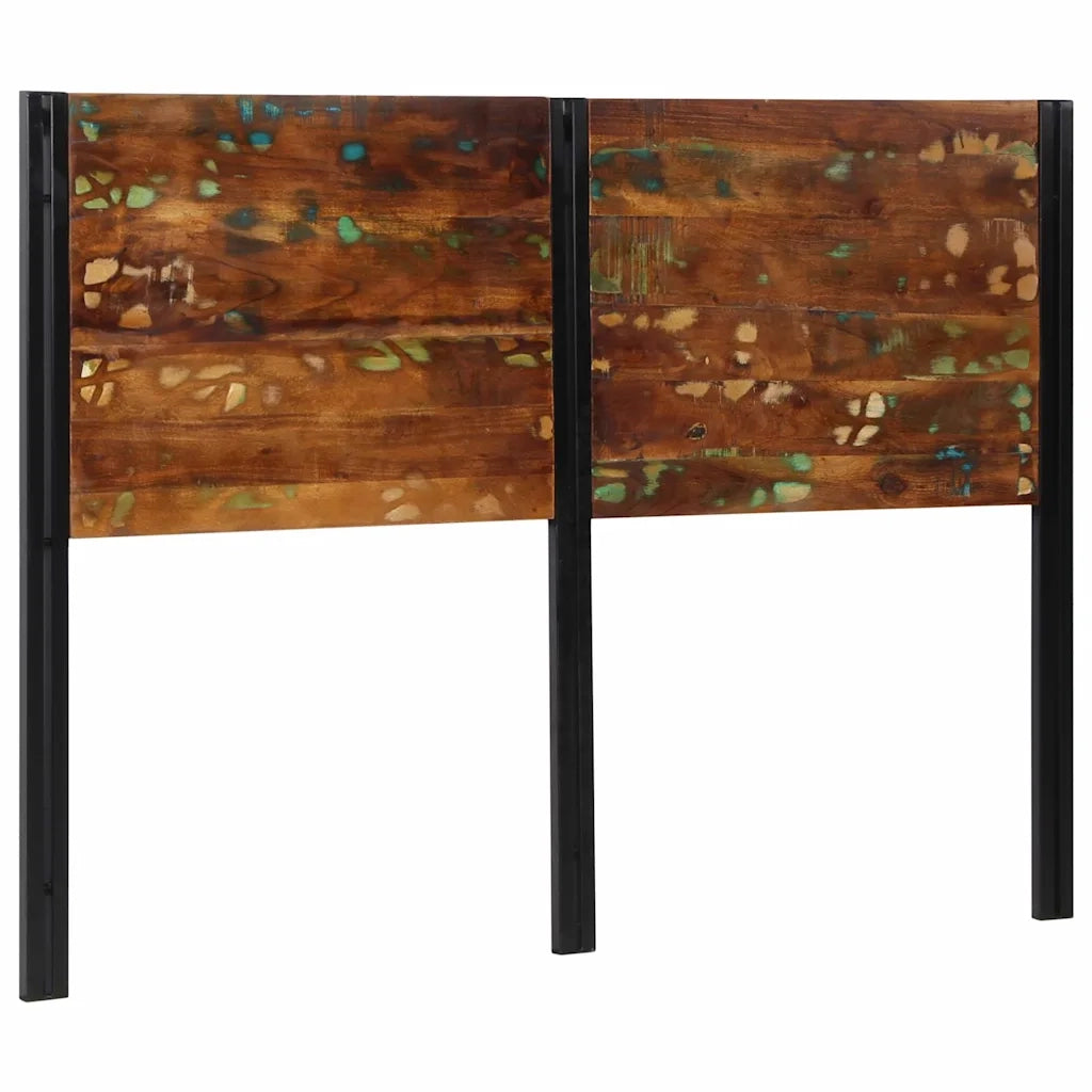 Testiera 140 cm in Legno Massello di Recupero e Ferro 4017550