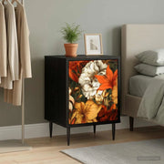 Armadio da Notte GENNEP Rovere Nero 36 x 33 x 51 cm 8007241