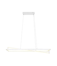 Lampada a Sospensione da Interno a led in Metallo Bianco Opaco