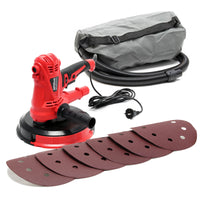 Levigatrice 1280W Con aspirazione, disco di levigatura da 215 mm e impugnatura supplementare