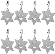 Set di accessori per tavolo all'aperto - 8 pezzi - Acciaio inossidabile - Clip stabili - Adatto per picnic e cena
