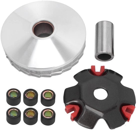 Kit di Variatore di Alta Prestazione - Kit di Variatore da Corsa - Sostituzione per GY6 50cc - Acciaio/Nylon/Leggero in Alluminio - Adatto per Scooters Cinesi - Transmissione CTV Automatica - Kit di Variatore per Scooter