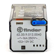Relè di potenza 3 vie 12VCC/16A + test Finder