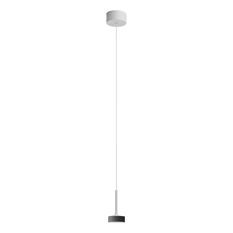Hole Sospensione LED 7W 38° 3000K CRI90 in Alluminio Bianco/Nero, Lampada a sospensione per illuminazione d'accento - Rossini Group