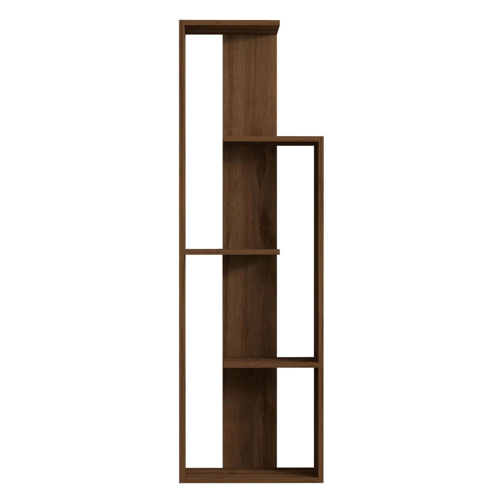 Biblioteca Fiesole, Libreria 3 Ripiani, 50x20x160h cm Marrone Noce