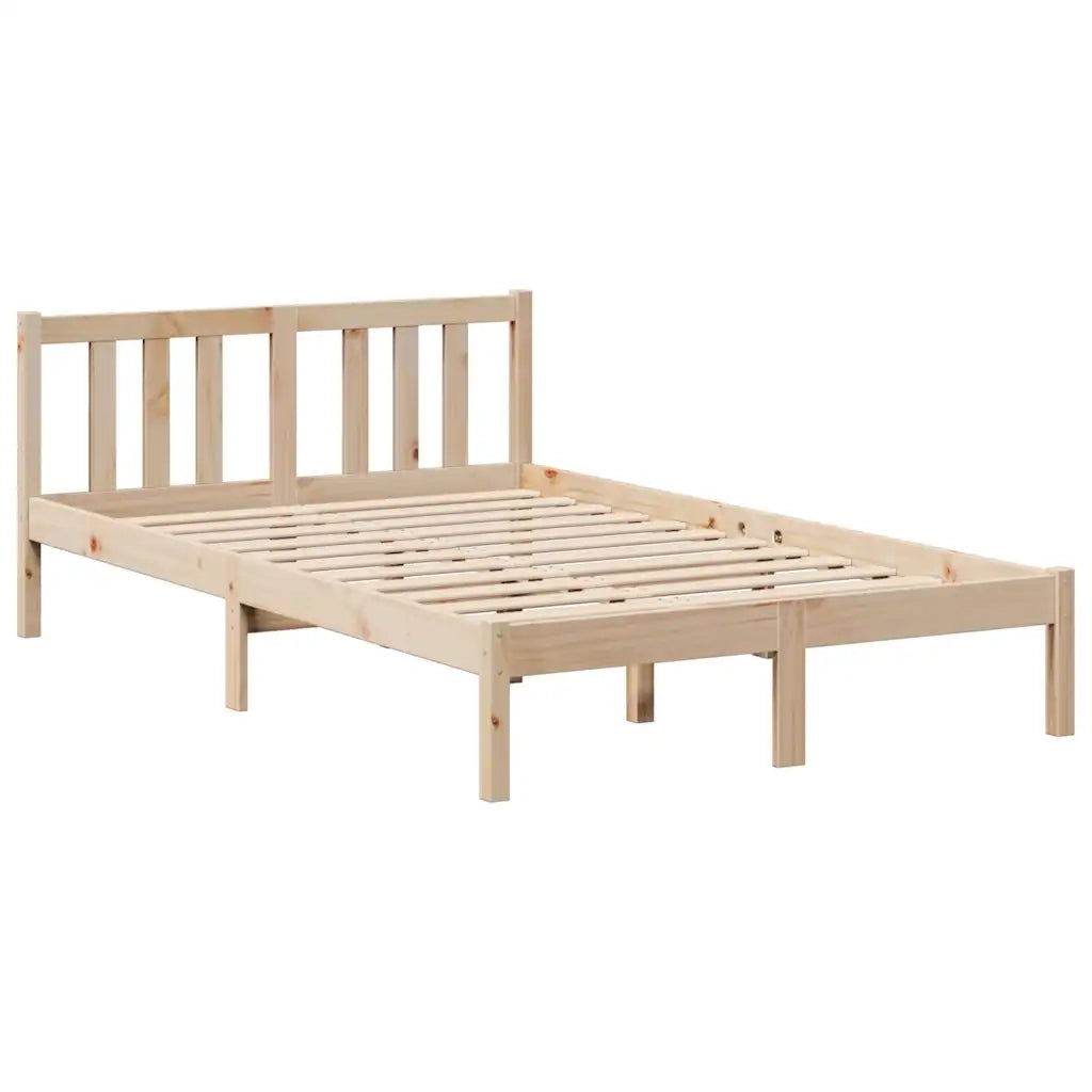 Letto Libreria senza Materasso 135x190 cm in Legno di Pino 3322331