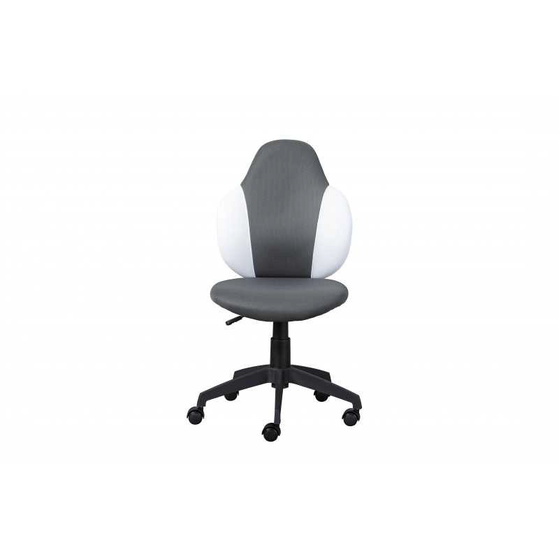 Poltroncina ragazzo Inter Link in morbido pu colorato grigio/bianca