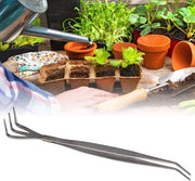 Strumento per bonsai in acciaio inossidabile con aratro radice e pinza - per piante da giardino e fiori.