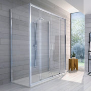Nicchia doccia scorrevole 2 ante cristallo - Linea Essential