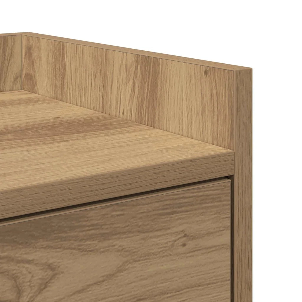 Comodino-Tavolino da notte Rovere artigianale 40 x 29 x 60 cm Legno multistrato