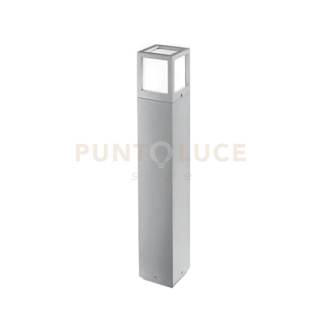 GES341- PALETTO 1 LUCE ATTACCO E27 GRIGIO ALLUMINIO H.65CM IP54