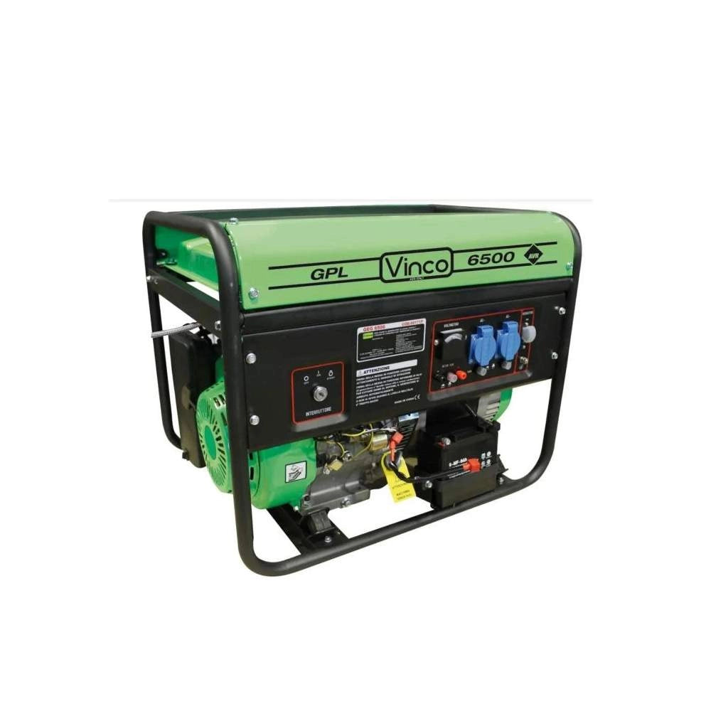 Generatore Vinco Benzina Metano Gpl 5,5 Kw con Avviamento Elettrico