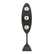 Piantana Minimal Dagda Acciaio Nero Grigio 3 Luci E14 Ip20