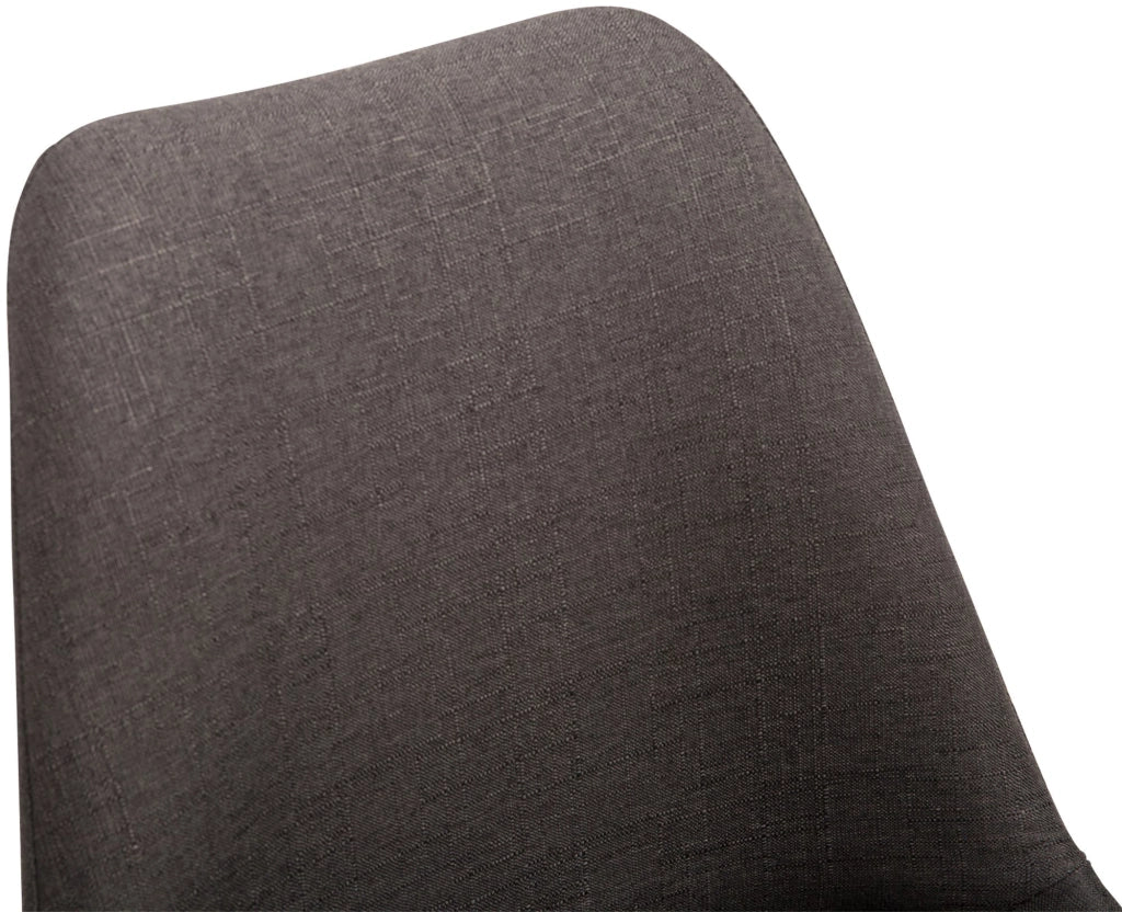 Sedia da pranzo MAVERICK in tessuto grigio scuro,nero