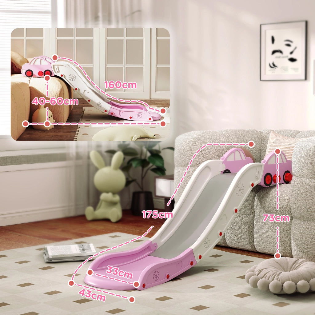 Scivolo per Bambini Età 18-48 Mesi per Divani o Letti in HDPE Rosa