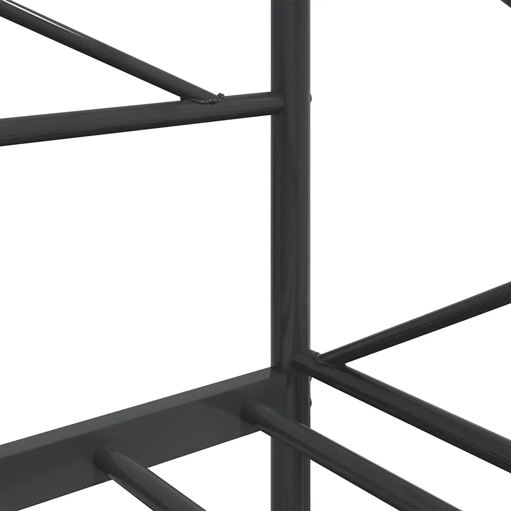 vidaXL Dormeuse senza Materasso Nero 75x190 cm in Acciaio