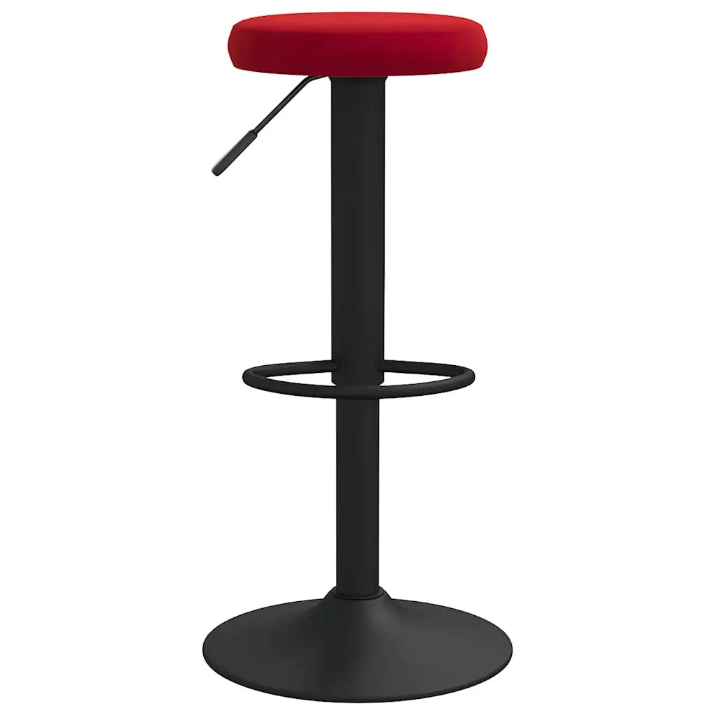 vidaXL Sgabelli da Bar 2 pz Rosso Vino in Velluto