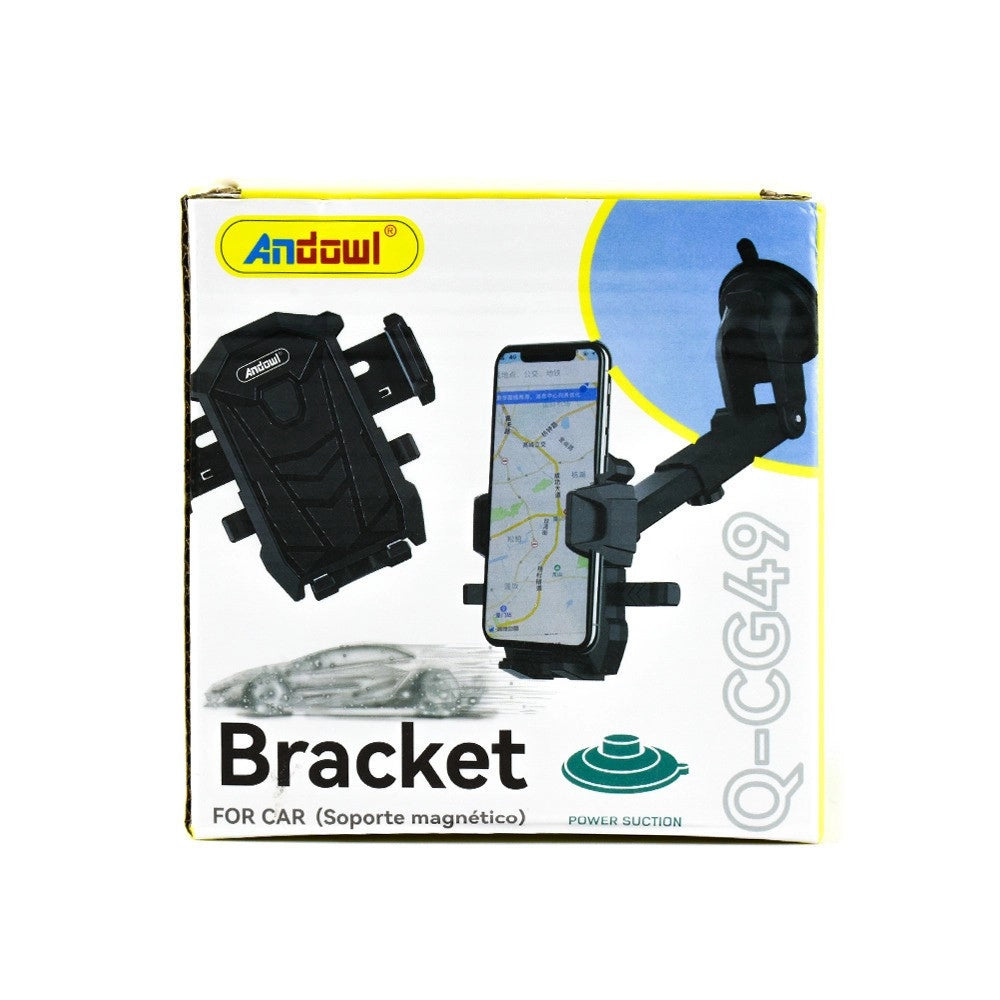 Trade Shop - Porta Cellulare Smartphone Per Auto Supporto Ventosa Con Ganci Regolabili Q-cg49 -