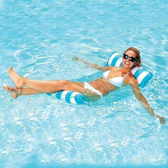 Matrimoniale Hangmat per Acqua - Matrimoniale Hangmat Acqua - Piscina a Sbalzo - Air Mattress Piscina - Piscina - Spiaggia - Giocattoli da Spiaggia - Vacanza - Must Have per l'Estate!