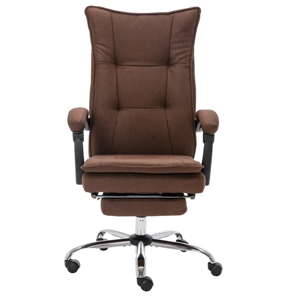 Sedia Massaggiante da Ufficio Marrone in Tessuto 20374