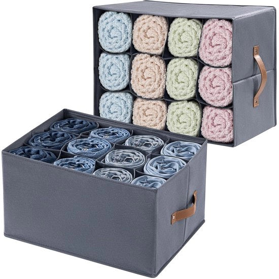 Organizzatore di Abbigliamento - Più Compartimenti - 1 pezzo - Materiale di Alta Qualità - 43x32x24 cm
