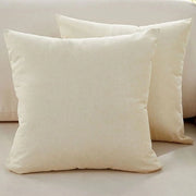 Set di cuscini per divani - Set di 2 - Cuscini di lino fine - Cuscini di comfort per decorazione - Cuscini decorativi moderni - Per divano Sala da pranzo Divano Terrazza - 50x50cm - Beige