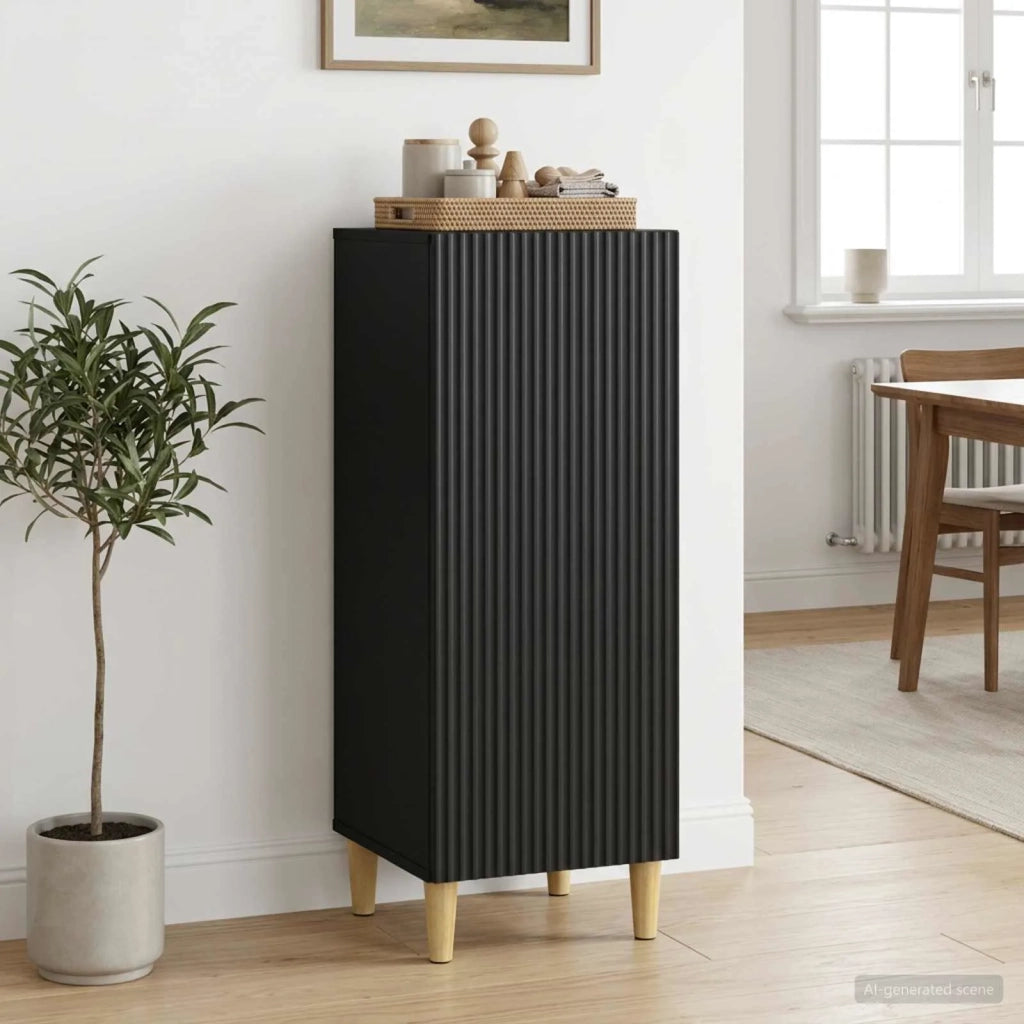 Credenza Nero 33 x 34,5 x 90 cm Legno ingegnerizzato 894596