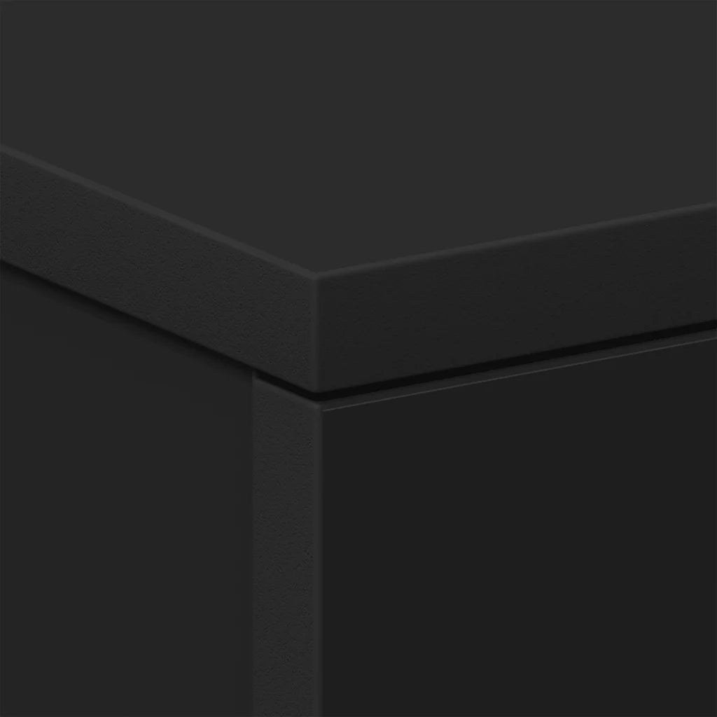 Comodini 2 pz Neri 38x35x56 cm in Legno Ingegnerizzato 800453
