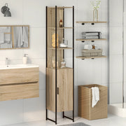 Cabinet da bagno  Rovere Sonoma 33x33x185,5 cm Legno ingegnerizzato