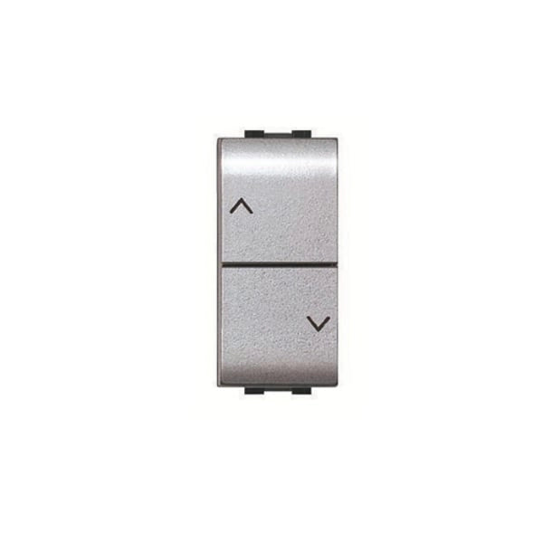 DOPPIO PULSANTE INTERBLOCCATO 'MYLIFE' 10A 250V - Grigio - EC ELETTROCANALI