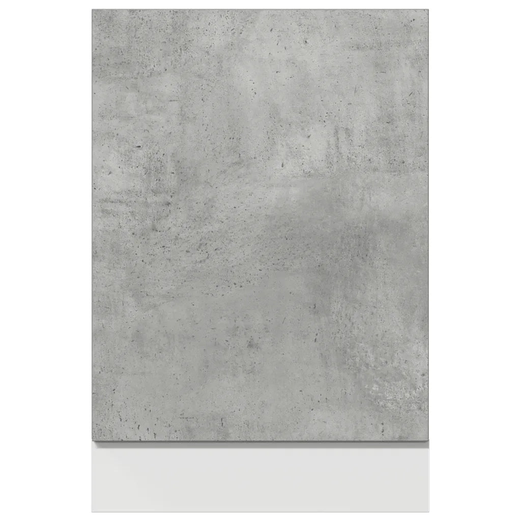 vidaXL Pannello Lavastoviglie “Lyon” Grigio Cemento 45x3x67 cm